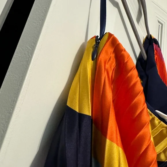 Anthropologie Colorful Wave One-Shoulder Jumpsuit - Picture 7 of 7